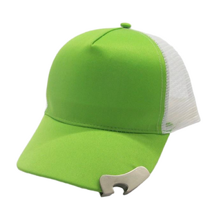 Wholesale Blank Bottle Opener Trucker Cap Adjustable Mesh Back Baseball Hat