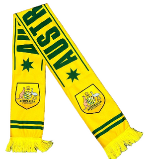 Wholesale Custom Acrylic Printed Sports Fan Scarf With Tassels