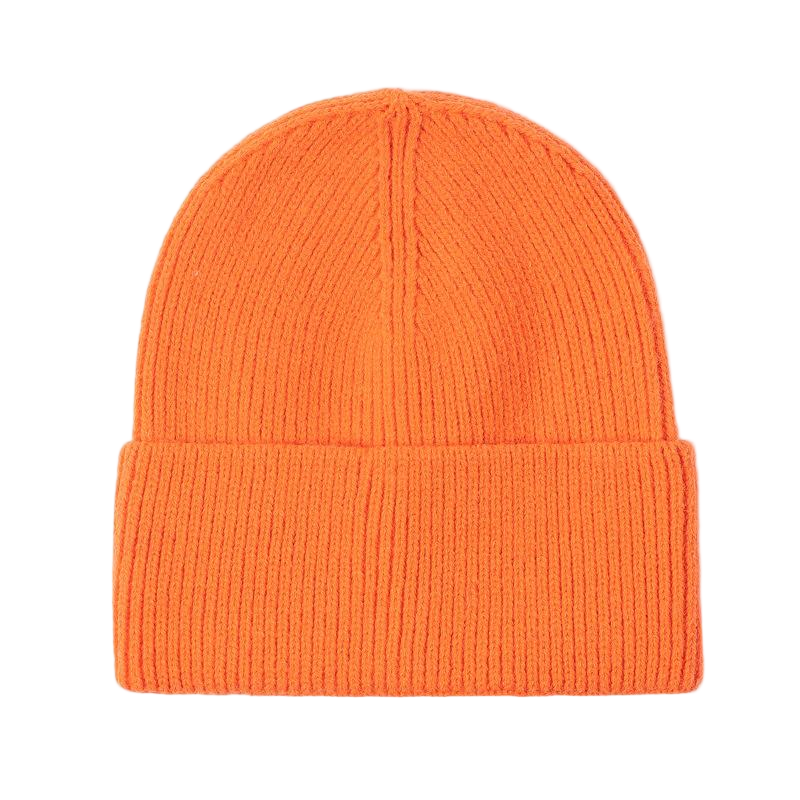 Trendy Solid Color Acrylic Knit Cuff Beanie – Wholesale Bulk Pack for Branding & Corporate Gifting