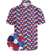 Wholesale Custom Men Printing Pattern Polo Shirts – Breathable Quick-Dry Fabric