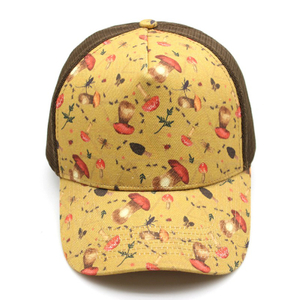 Vintage Printing Mesh Cotton Trucker Cap - Bulk Custom Breathable Headwear for Men & Women