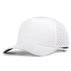 Custom Logo Laser Cut Ventilated Trucker Hat, Polyester Lightweight Quick Dry Athletic Baseball Cap 