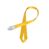 High Quality 15mm Yellow Lanyard with Plastic Safety Buckle for Wholesale