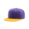 Retro Color-Blocked Streetwear Flat Brim Snapback Hat 