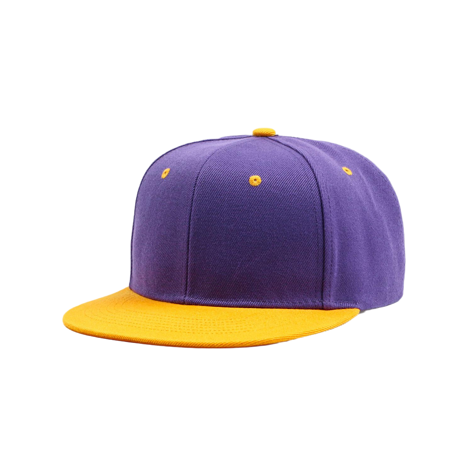 Retro Color-Blocked Streetwear Flat Brim Snapback Hat 