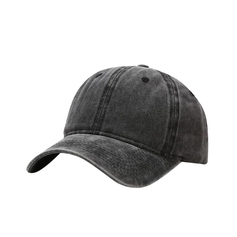 Wholesale Unisex Vintage Washed Cotton Baseball Cap, Blank Distressed Solid Color Adjustable Dad Hat