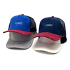 Wholesale Blank Suede Panel Trucker Hat Two‑Tone Mesh Back Snapback Baseball Cap
