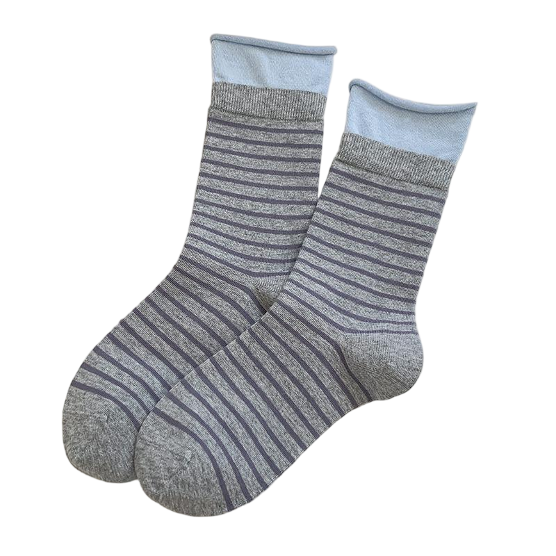 Wholesale Custom Women Fashion Stripe Socks – Comfortable Cotton Blend for Sports