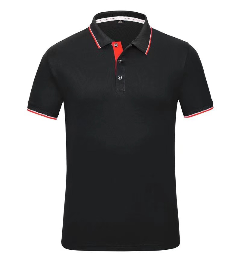 Custom Men Quick-Dry Short Sleeve Polo Shirt - Bulk Order with Neon Accents for Teams