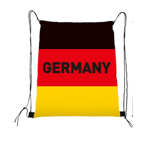Custom Germany Flag Drawstring Backpack Bag - Wholesale Sports & Travel Gym Sack