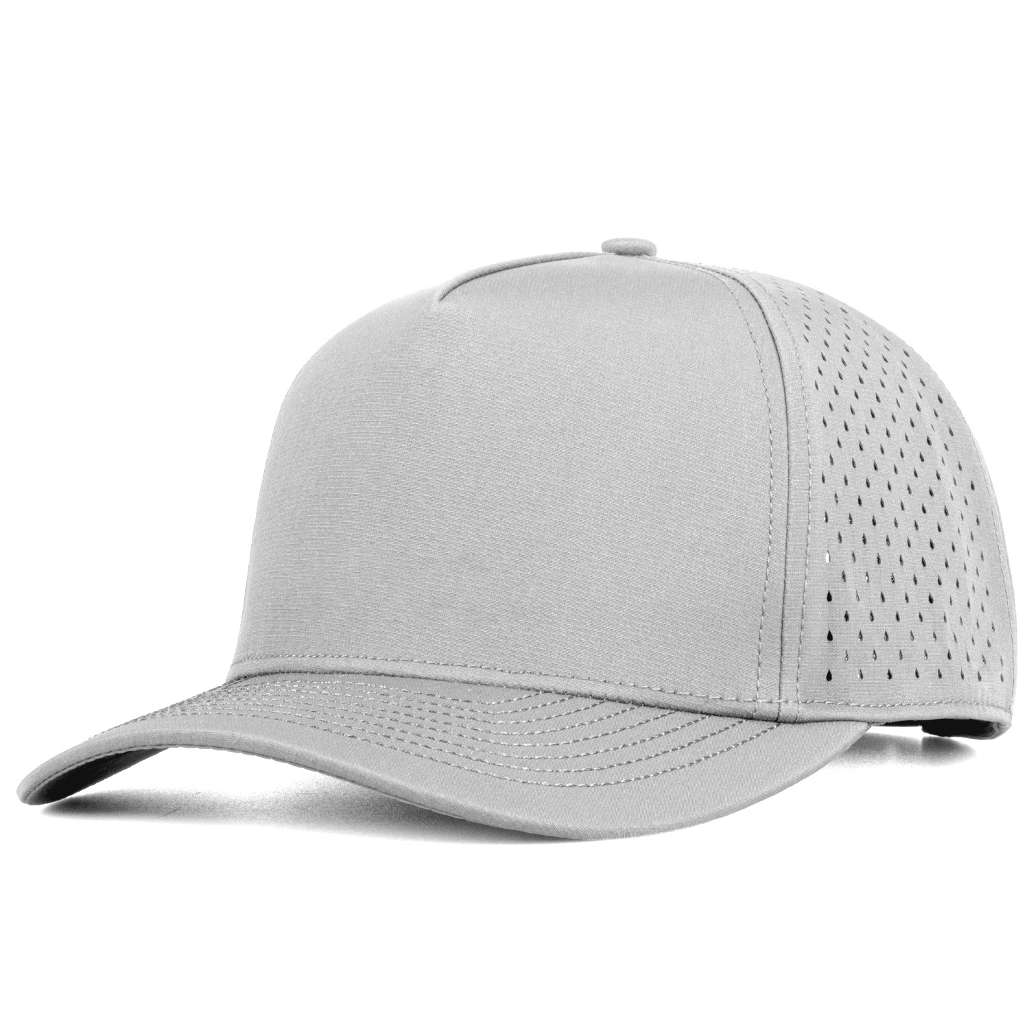 Custom Logo Laser Cut Ventilated Trucker Hat, Polyester Lightweight Quick Dry Athletic Baseball Cap 