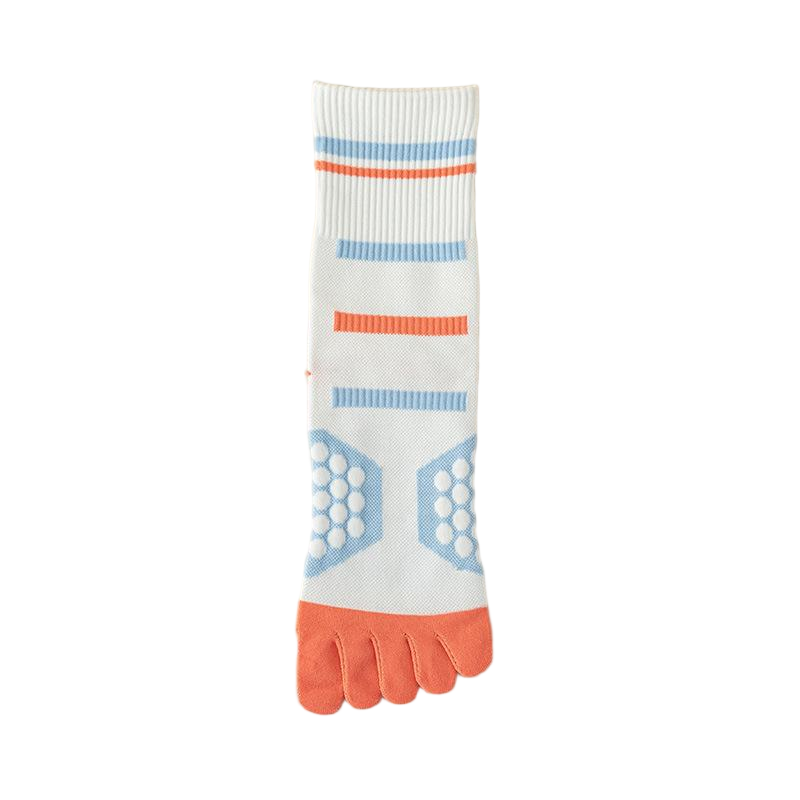 Custom Cotton Trampoline Athletic Socks – Wholesale Breathable Anti-Slip Sports Five-Toe Socks for Men & Women
