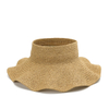 Wholesale Custom Wavy Brim Raffia Sun Visor Hat - Women Beach Headwear