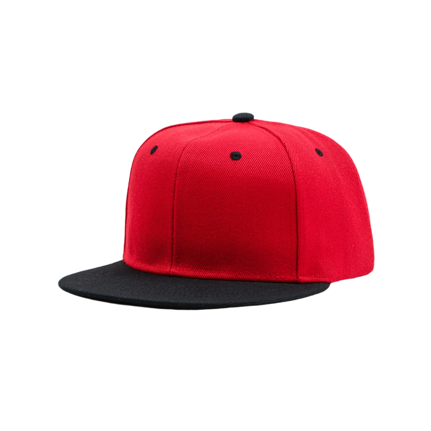 Retro Color-Blocked Streetwear Flat Brim Snapback Hat 