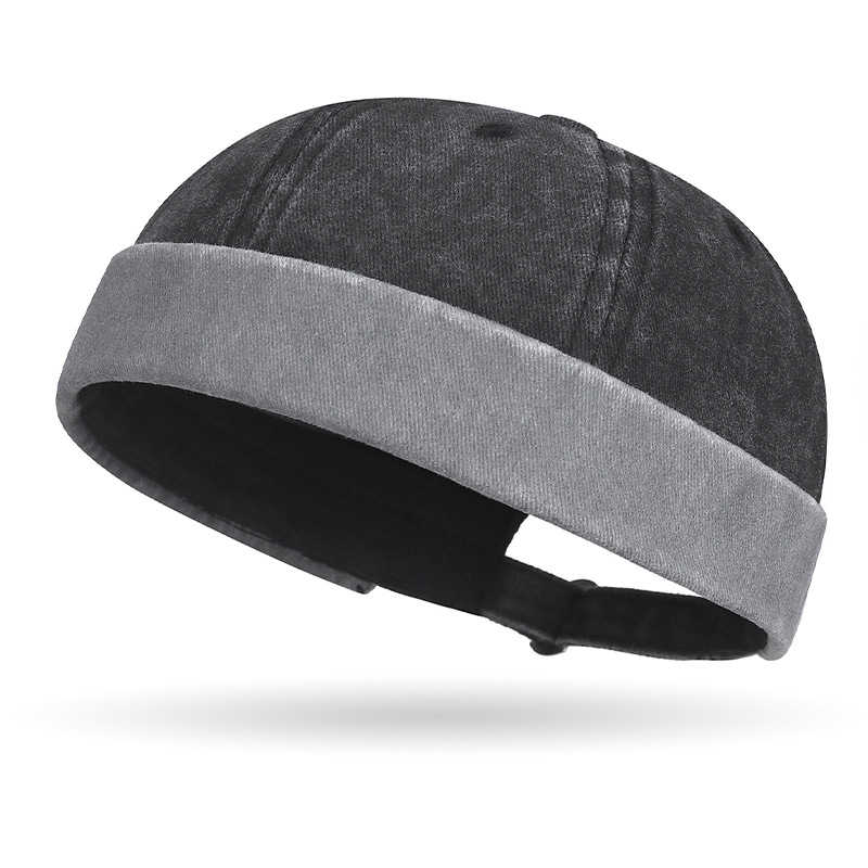 Classic Washed Cotton Brimless Cap - Custom Logo Wholesale Docker Hat