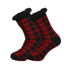 Wholesale Unisex Cozy Thick Thermal Socks | Fair Isle Knit with Sherpa Cuff for Cold Weather