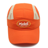 Wholesale Custom Orange 5-Panel Mesh Cap Breathable Golf Baseball Hat