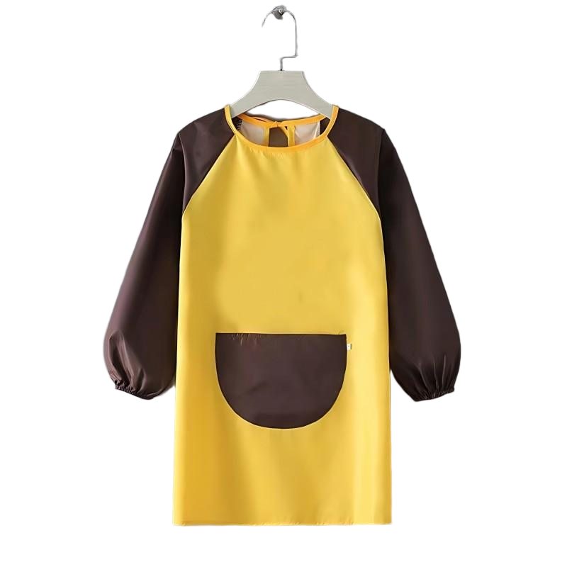 Waterproof Kids Painting Smock | Long Sleeve Toddler Art Apron with Pocket for Messy Play