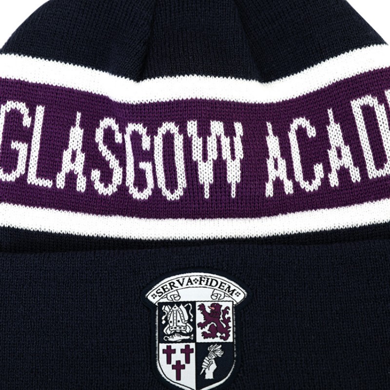 Custom Embroidery Logo Unisex Knit Football Beanie Acrylic Warm Hat Cap