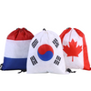 Custom Printed Brazil Flag Drawstring Backpack – Wholesale Reusable Sports Bag