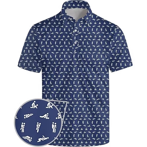 Wholesale Custom Men Printing Pattern Polo Shirts – Breathable Quick-Dry Fabric