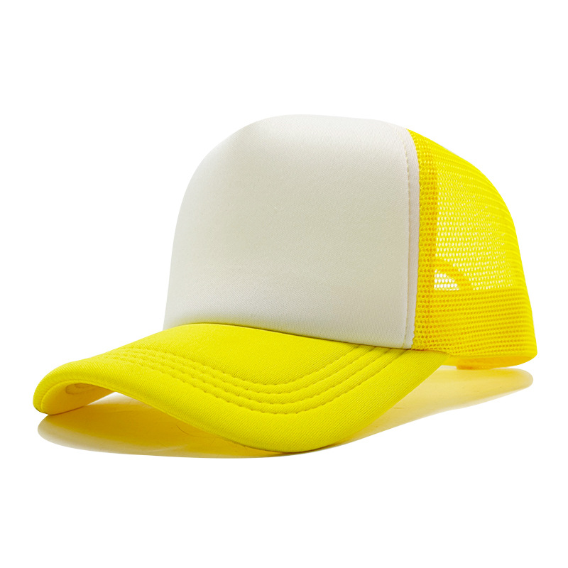 Men Classic Polyester Foam 5-Panel Trucker Hats - Wholesale Mesh Baseball Caps
