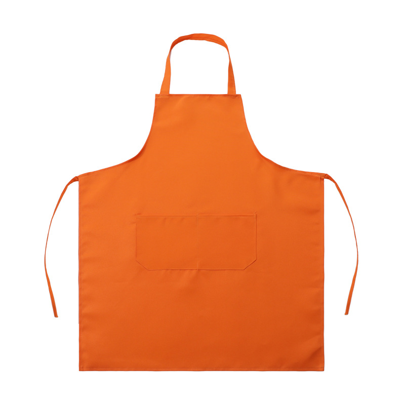 Wholesale Solid Color Cotton Cooking Aprons with Pocket - In Stock Commercial Grade for Catering & Kitchen Staff