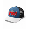 3D Puff Embroidery Trucker Hat Mesh Back Adjustable Snap‑on Baseball Cap
