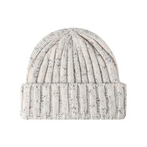 Custom Logo Speckled Knit Beanie | Bulk Winter Headwear