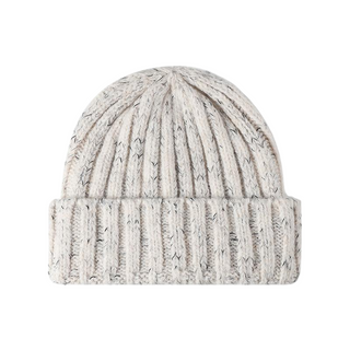 Custom Logo Speckled Knit Beanie | Bulk Winter Headwear