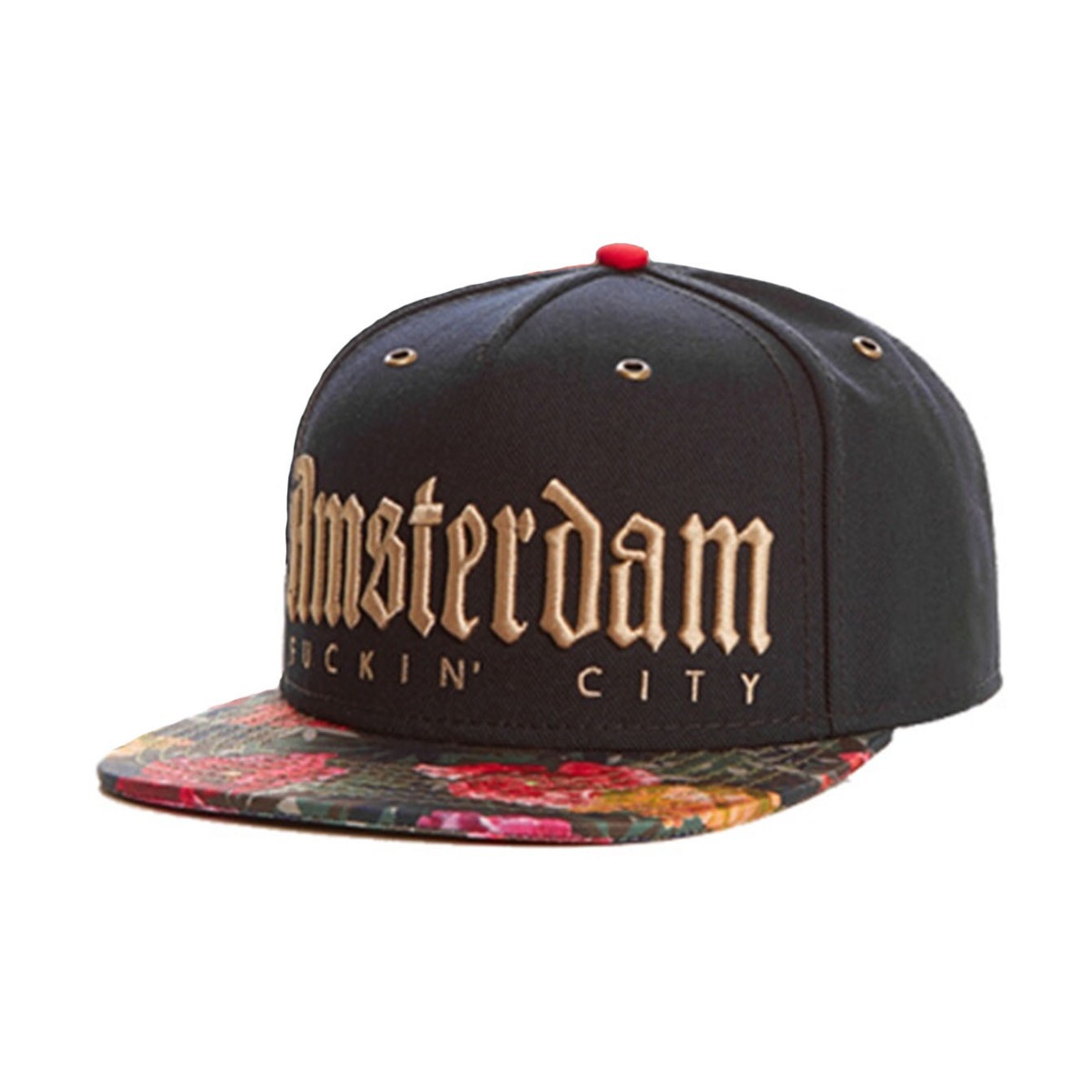 Wholesale Custom Retro Men Cotton Snapback Cap - Embroidered Flat Bill Baseball Hat
