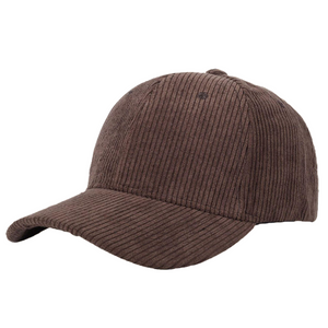 Brown Cordoury Baseball Cap