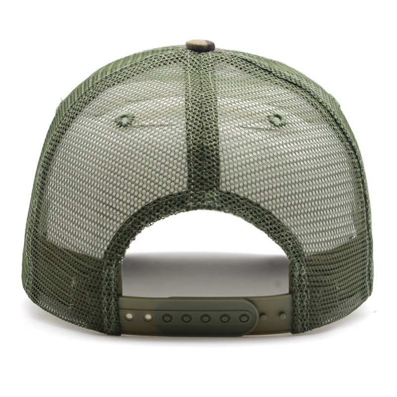 Military Camouflage Baseball Cap with Breathable Mesh Back