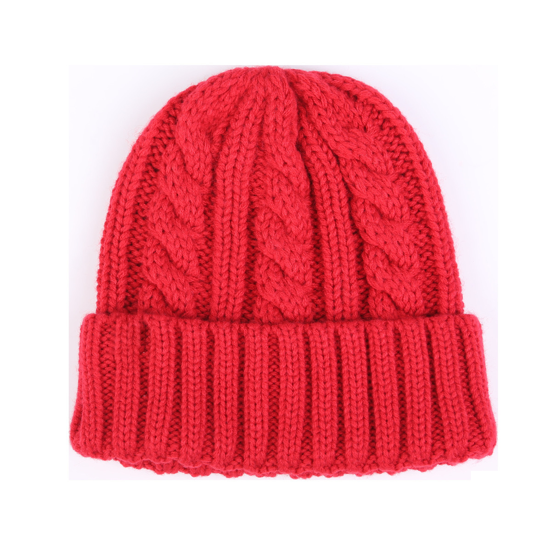 Warm Cable Knit Beanie Hat for Winter – Soft Acrylic Slouchy Skull Cap