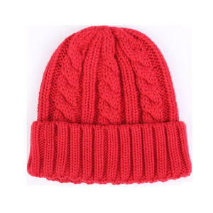 Warm Cable Knit Beanie Hat for Winter – Soft Acrylic Slouchy Skull Cap