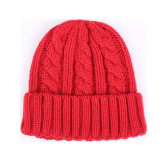 Warm Cable Knit Beanie Hat for Winter – Soft Acrylic Slouchy Skull Cap