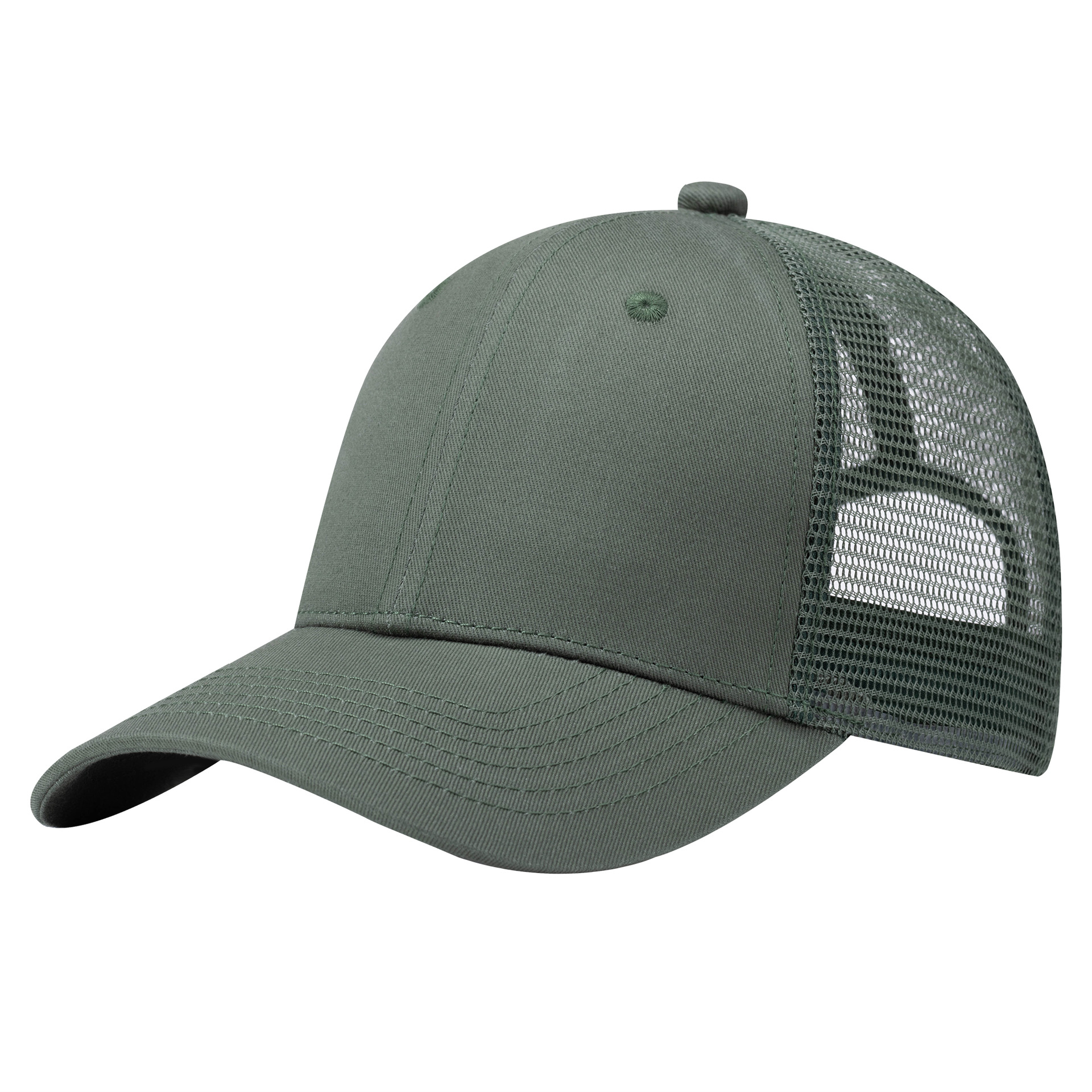 Red Adjustable Trucker Cap - Mesh Back Casual Baseball Hat for Men & Women