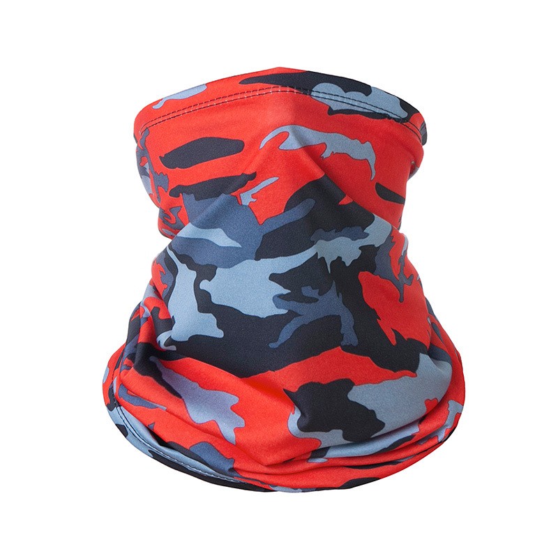 Lightweight Camouflage Face Cover Multifunctional Camo Neck Warmer for Cycling & Running
