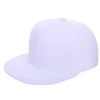 Plain Flat Brim Baseball Cap | Adjustable Structured Snapback Hat