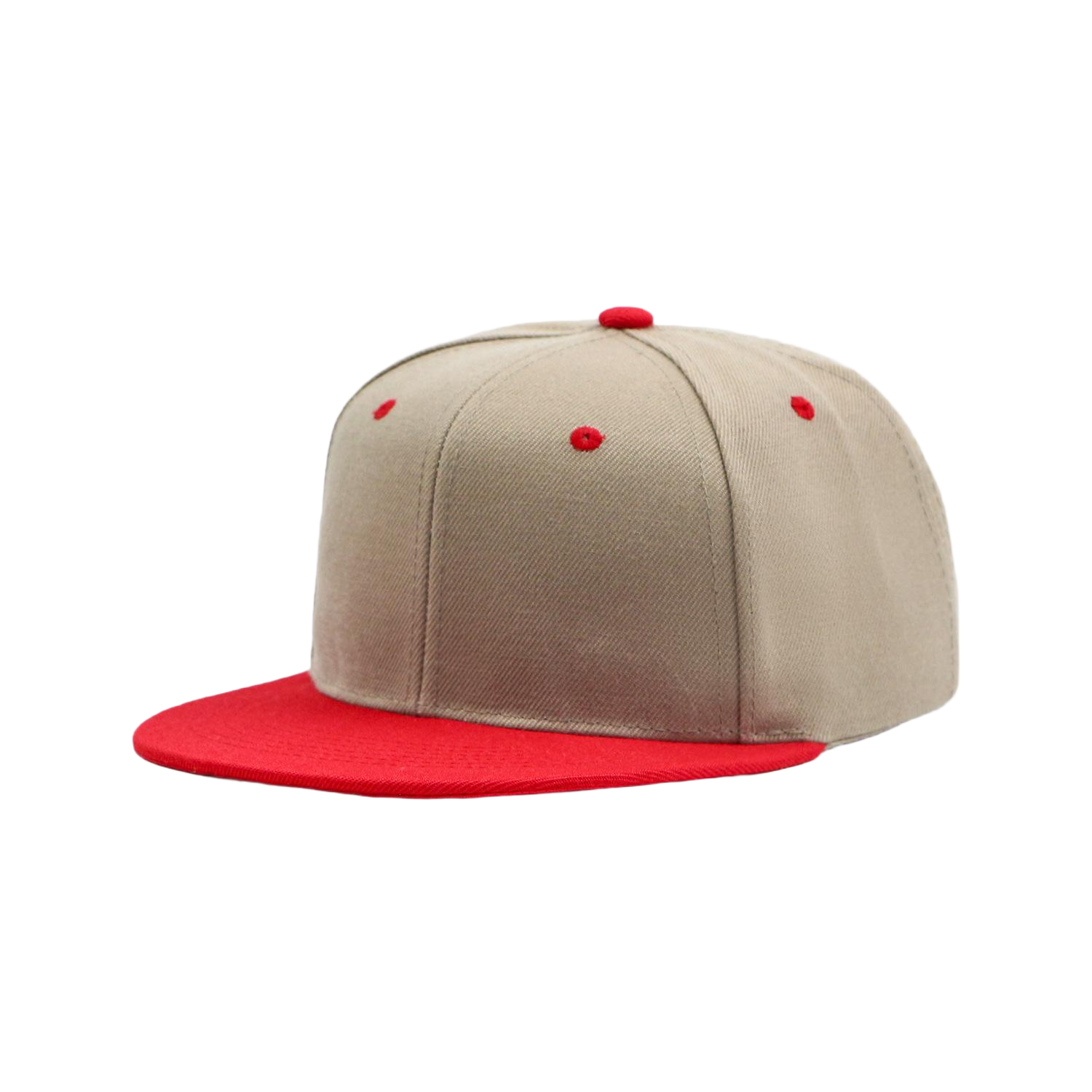 Retro Color-Blocked Streetwear Flat Brim Snapback Hat 
