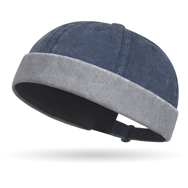 Classic Washed Cotton Brimless Cap - Custom Logo Wholesale Docker Hat