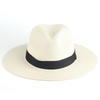 Retro Panama Style Straw Hat – Customizable Wide Brim Sun Protection Hat