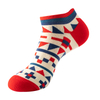 Wholesale Custom Non-Slip Cotton Jacquard Boat Ankle Socks 