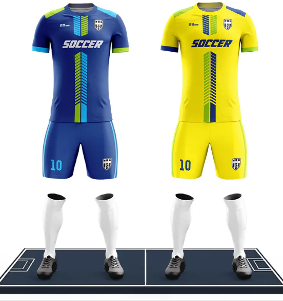 Custom Sublimation Soccer Uniform Children Breathable Football Jersey
