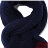 Men Women Nordic Pattern Knitted Scarf, Cozy Navy Red Winter Neck Scarf