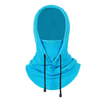 Adjustable Drawstring Fleece Hooded Balaclava – Custom Logo Winter Neck Gaiter for Skiing, Hiking & Cycling 