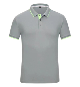 Custom Men Quick-Dry Short Sleeve Polo Shirt - Bulk Order with Neon Accents for Teams