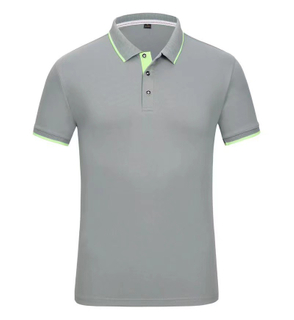 Custom Men Quick-Dry Short Sleeve Polo Shirt - Bulk Order with Neon Accents for Teams