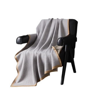 Wholesale Custom Polyester Soft Jacquard Knit Throw Blanket 