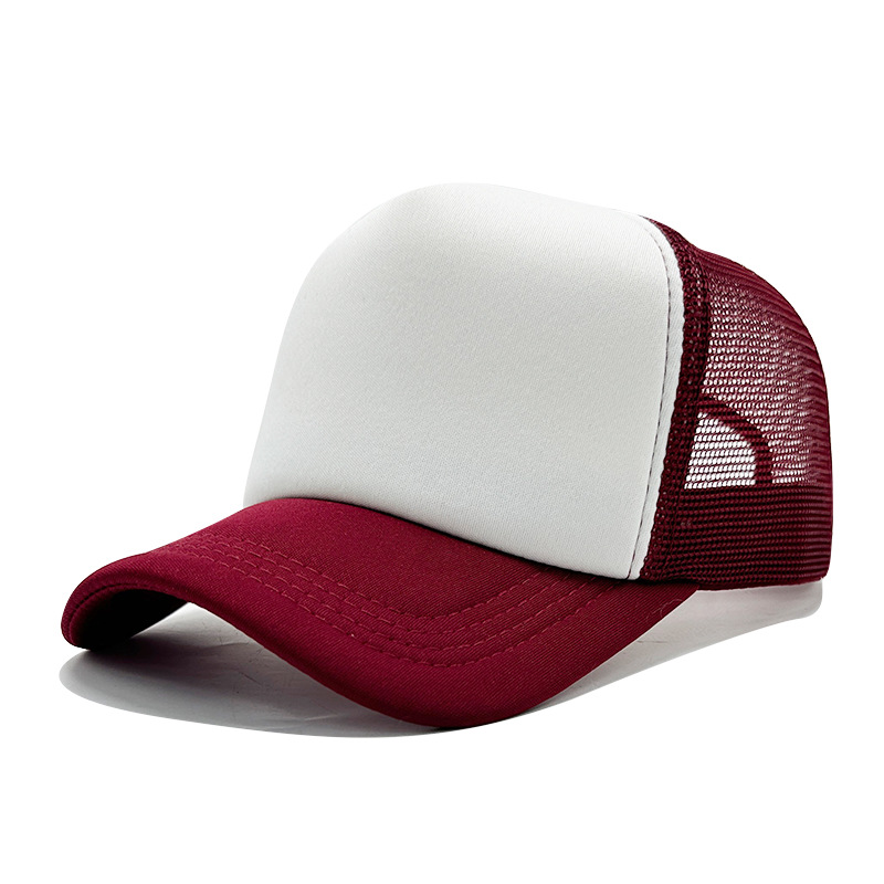 Men Classic Polyester Foam 5-Panel Trucker Hats - Wholesale Mesh Baseball Caps